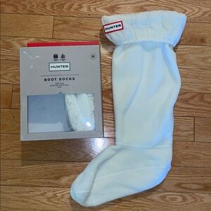 Hunter Boots Socks M Cream / White
